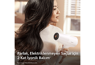 PHILIPS BHD500/10 İyonik Bakım, 3 Isı ve 2 Hız Ayarı, 2100W Saç Kurutma Makinesi_5