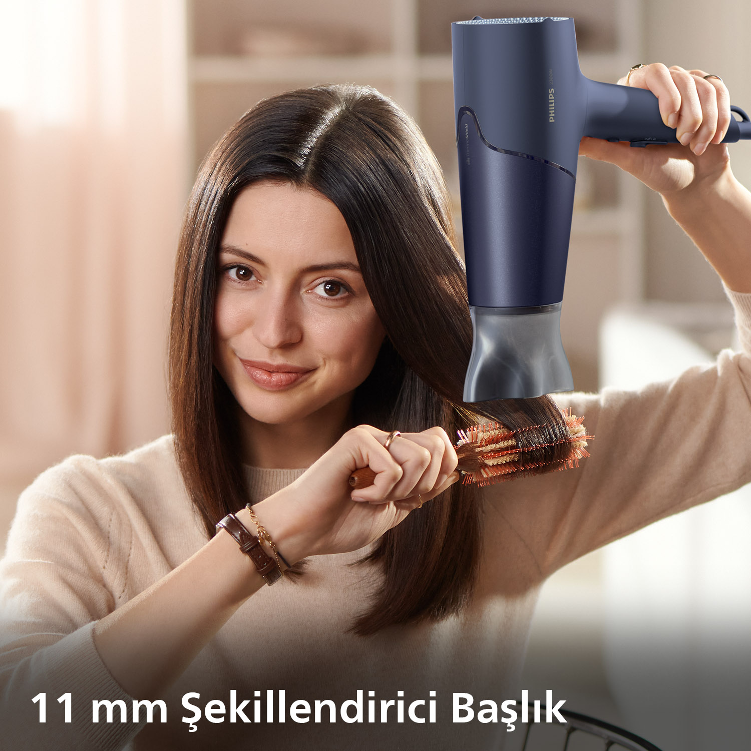 PHILIPS BHD510/00 İyonik Bakım, 3 Isı ve 2 Hız Ayarı, 2300W Saç Kurutma Makinesi