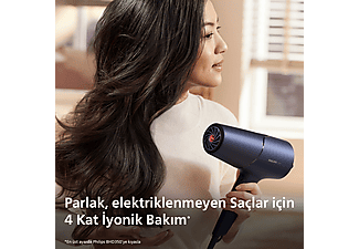 PHILIPS BHD510/00 İyonik Bakım, 3 Isı ve 2 Hız Ayarı, 2300W Saç Kurutma Makinesi_6