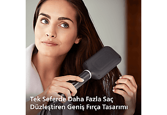 PHILIPS BHH880/00 Geniş Fırça Alanı, Turmalin Seramik Kaplama, 2 Sıcaklık Ayarı Düzleştirici Tarak_5