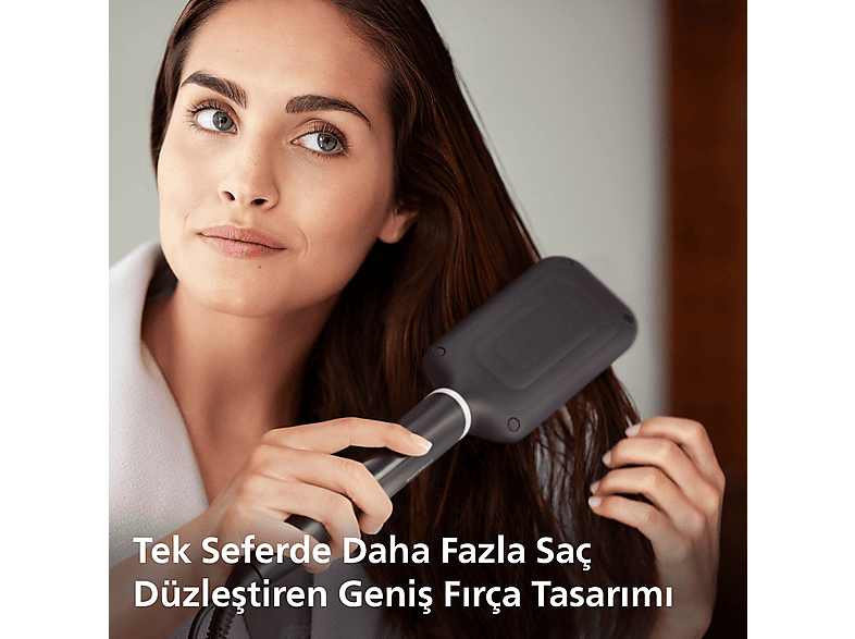 PHILIPS BHH880/00 Geniş Fırça Alanı, Turmalin Seramik Kaplama, 2 Sıcaklık Ayarı Düzleştirici Tarak_5