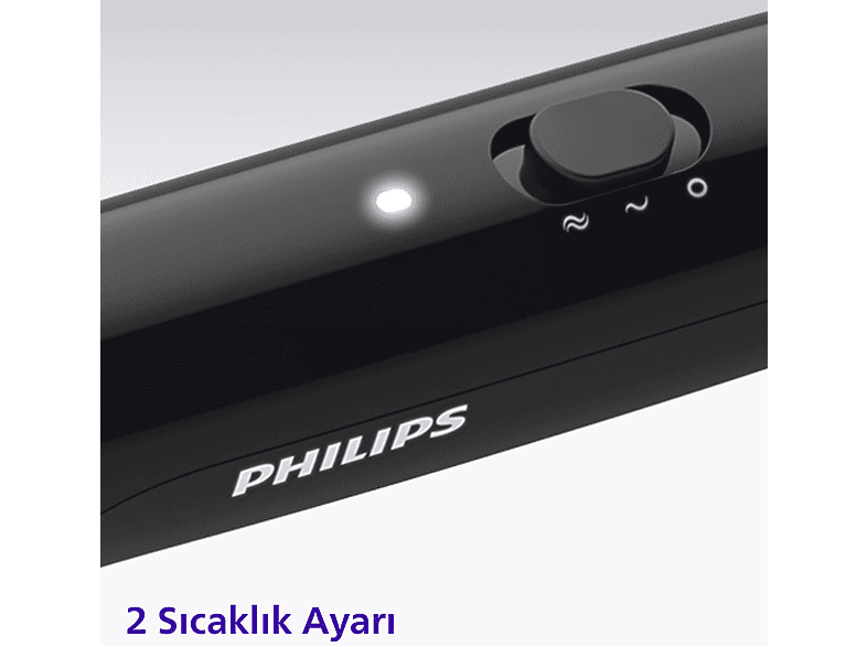 PHILIPS BHH880/00 Geniş Fırça Alanı, Turmalin Seramik Kaplama, 2 Sıcaklık Ayarı Düzleştirici Tarak_6