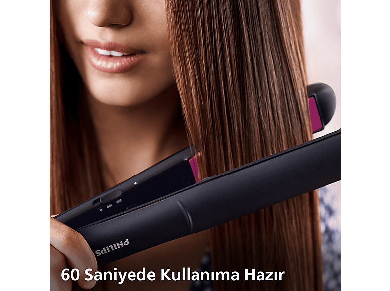 PHILIPS BHS375/00  3000 Serisi, Keratin Seramik Plaka, 2 Sıcaklık Ayarı Saç Düzleştirici_4