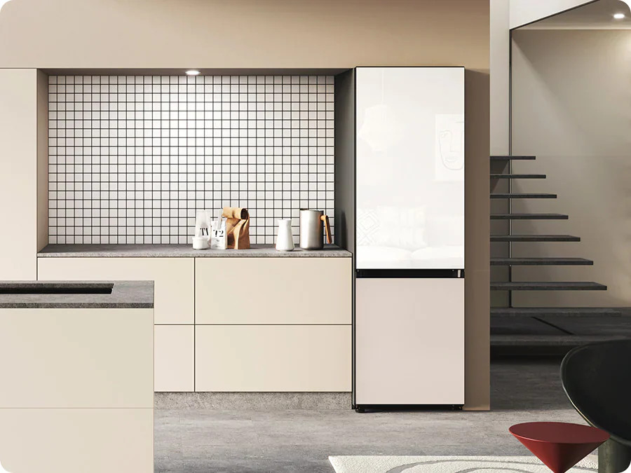 Lodówka wolnostojąca SAMSUNG Bespoke RB34C7B5E12/EF 185cm No Frost Biały