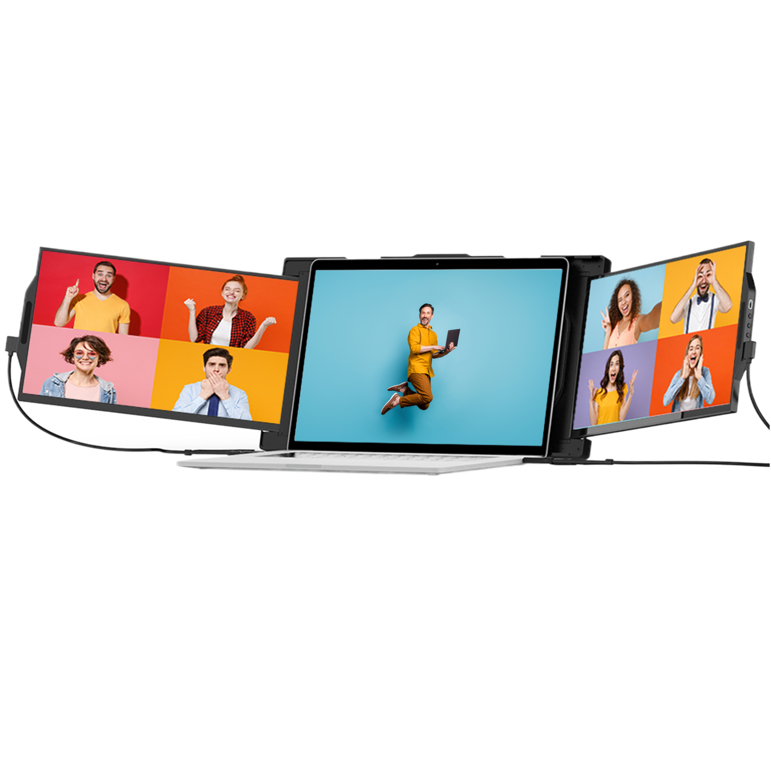 Mobile Pixels Trio Max 2.0 (tri-screen) - Extra Laptopscherm 14 Inch 1920 X 1080 (full Hd)