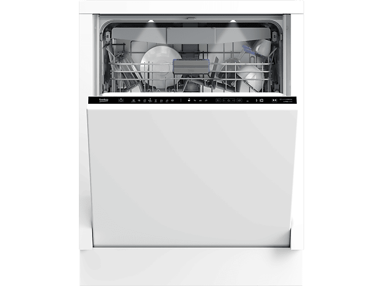 Beko Bdin38647c Cornerintense Inbouw Vaatwasser - Volledig Geïntegreerd 16 Couverts 44 Db(a)