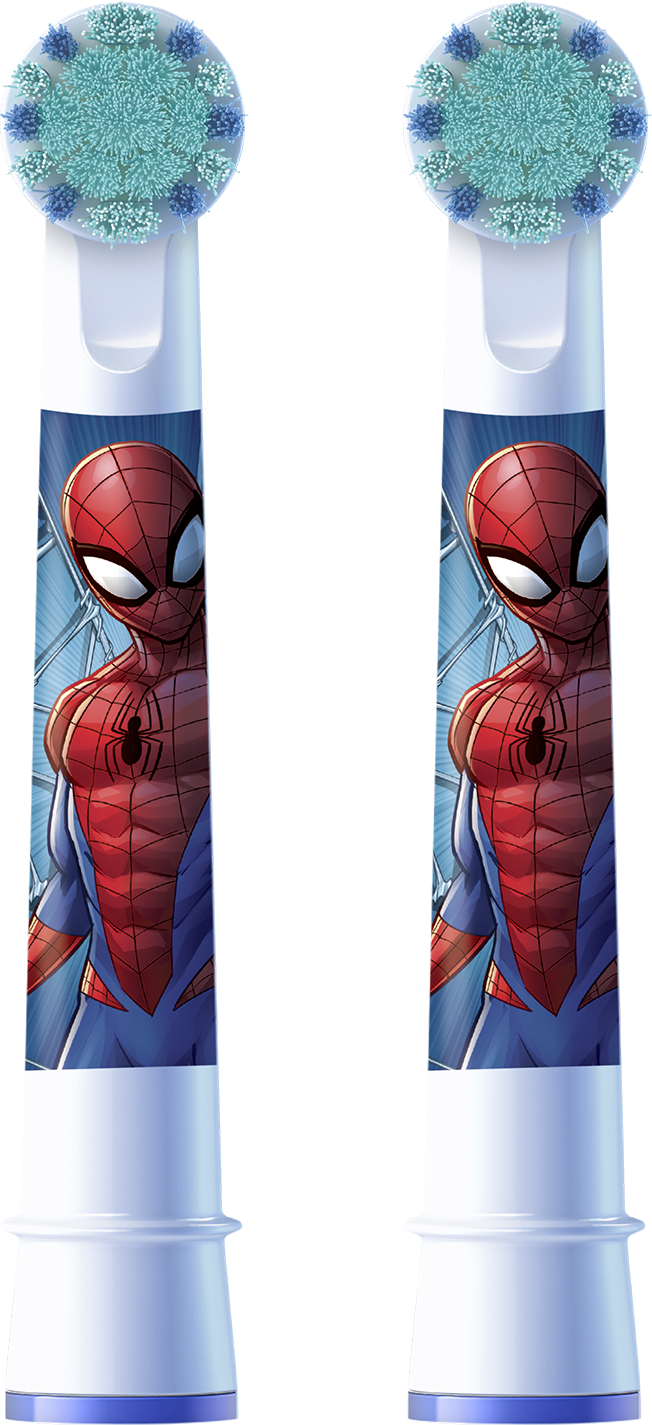 ORAL-B EB10S-2 Pro Kids Fogkefefej Pókember Figurákkal, 2 Darabos Kiszerelés