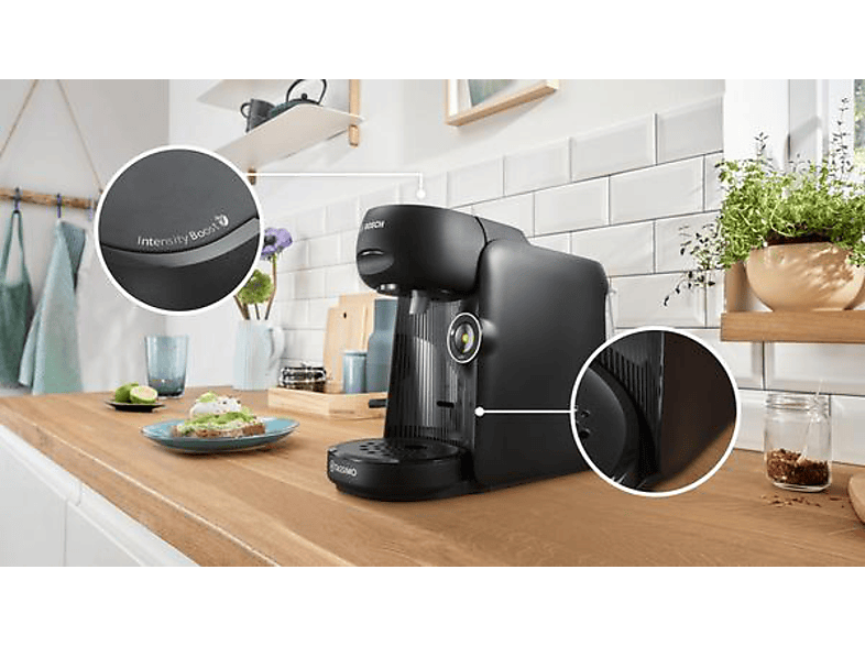 BOSCH TAS162E TASSIMO FINESSE friendly Kapselmaschine Recycled black