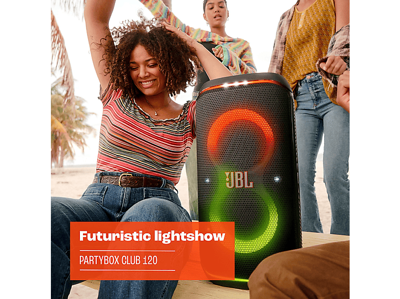 Thumbnail - JBL PartyBox Club 120 Tragbarer Partylautsprecher (2 x 5.25 Zoll (133 mm) Tieftöner, 2 2,25 (57 Hochtöner, Schwarz