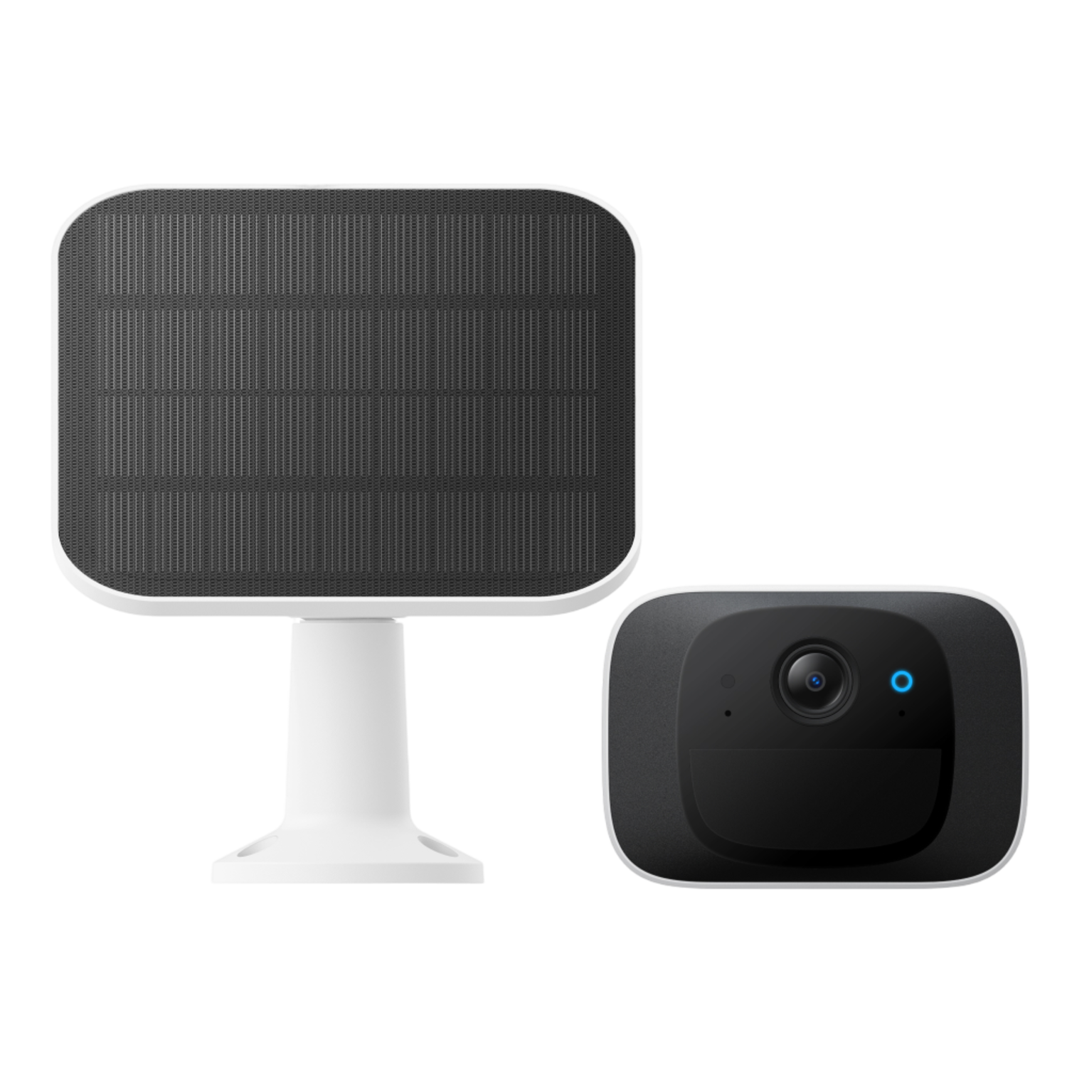 Solar Panel for Security Camera, 6W Solar Panel for Security Camera, Outdoor Camera, Doorbell and Outdoor Lighting with USB and Type C Connection, IP65 3m Cable, 360° Adjustable Bracket (1 Pack