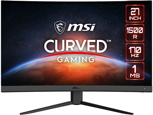 MSI G27C4DE E2 - Gaming Monitor, 27 ", Full-HD, 170 Hz, Schwarz