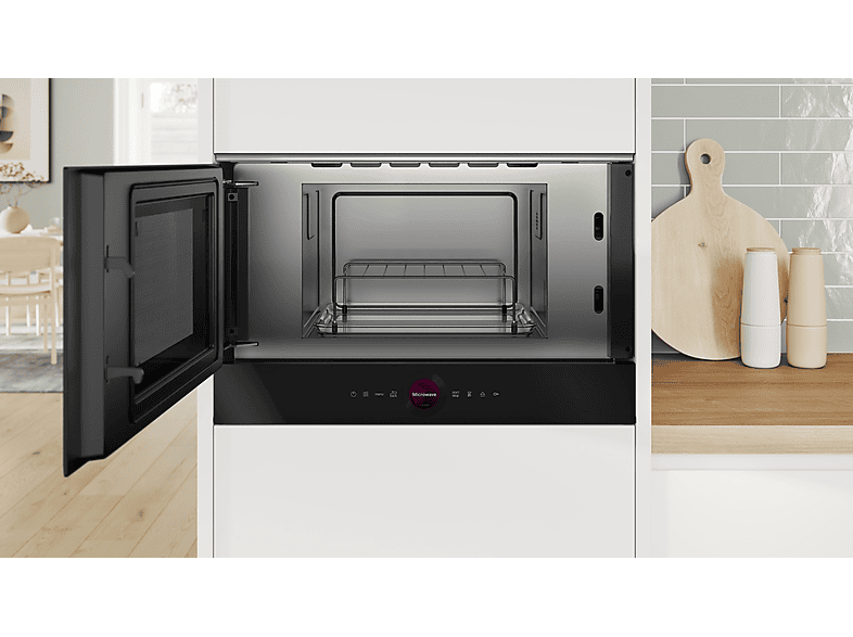 Bosch BEL7321B1 Serie 8, Mikrowelle (900 Watt, Einbaugerät, 21 l, Schwarz) — Foto 5 von 5