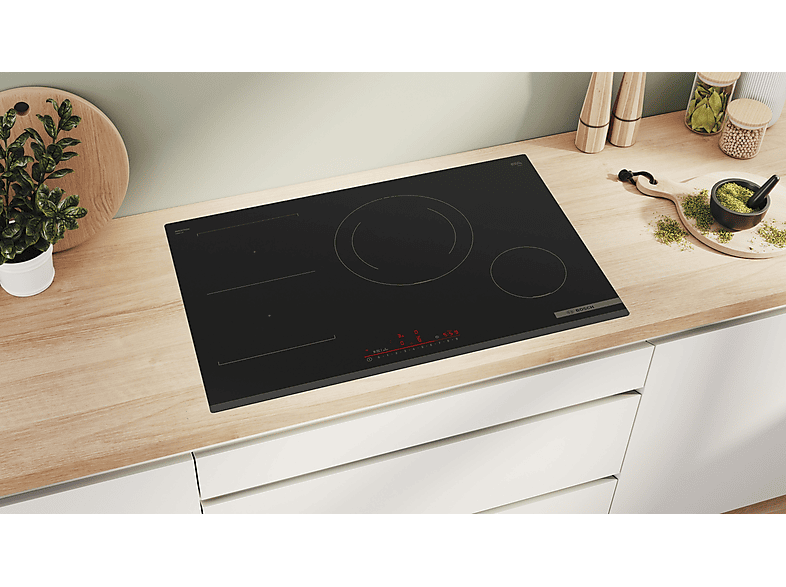 Bosch PVS831HB1E Induktionskochfeld (802 mm breit, 4-Zonen, Glaskeramik, Autarkes Kochfeld) — Foto 5 von 5