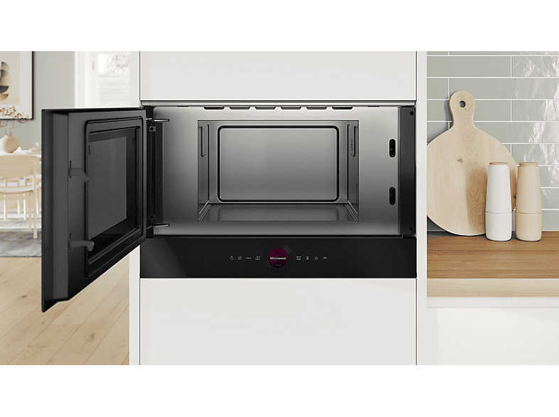 Bosch BFL7221B1 Serie 8, Mikrowelle (900 Watt, Einbaugerät, 21 l, Schwarz) — Foto 4 von 5
