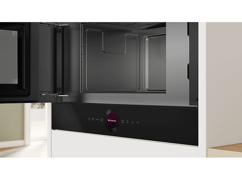 Bosch BFL7221B1 Serie 8, Mikrowelle (900 Watt, Einbaugerät, 21 l, Schwarz) — Foto 5 von 5
