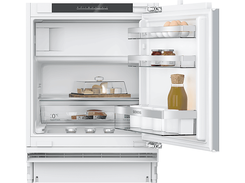 SIEMENS KU22LADD0 iQ500 Kühlschrank mit Gefrierfach (110 l, D, 820 mm hoch}, Weiß)