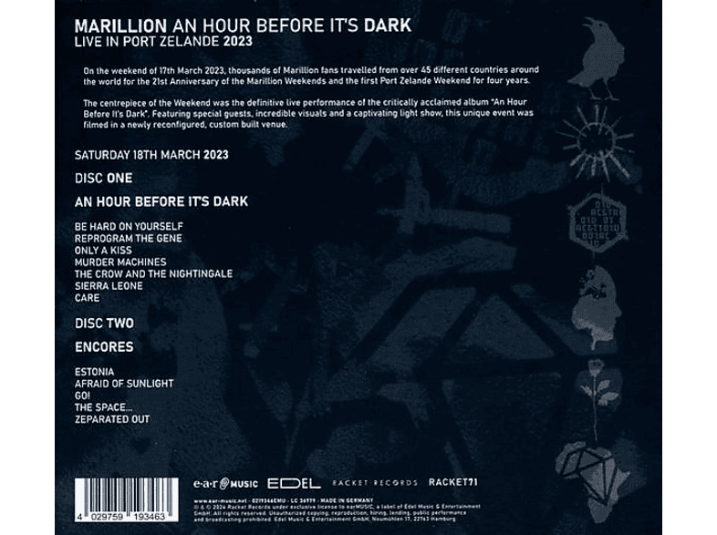 Marillon - An Hour Before It's Dark: Live in Port Zelande '23 [CD] — Foto 2 von 2