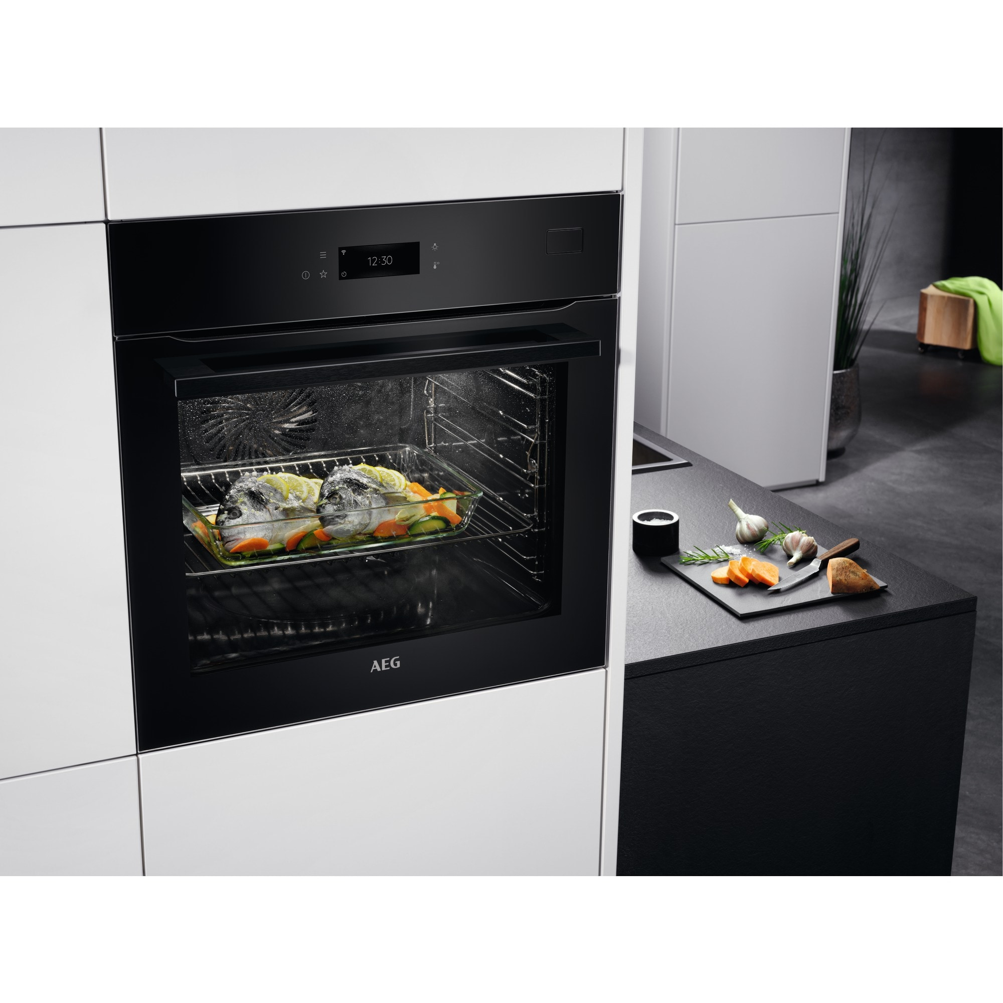 AEG Multifunctionele oven Serie 7000 SteamCrisp (BSE778380B)