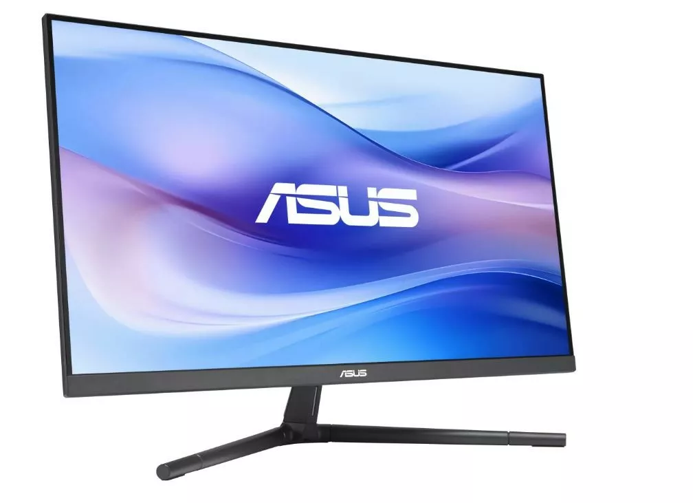 Monitor ASUS z zakrzywionym ekranem.