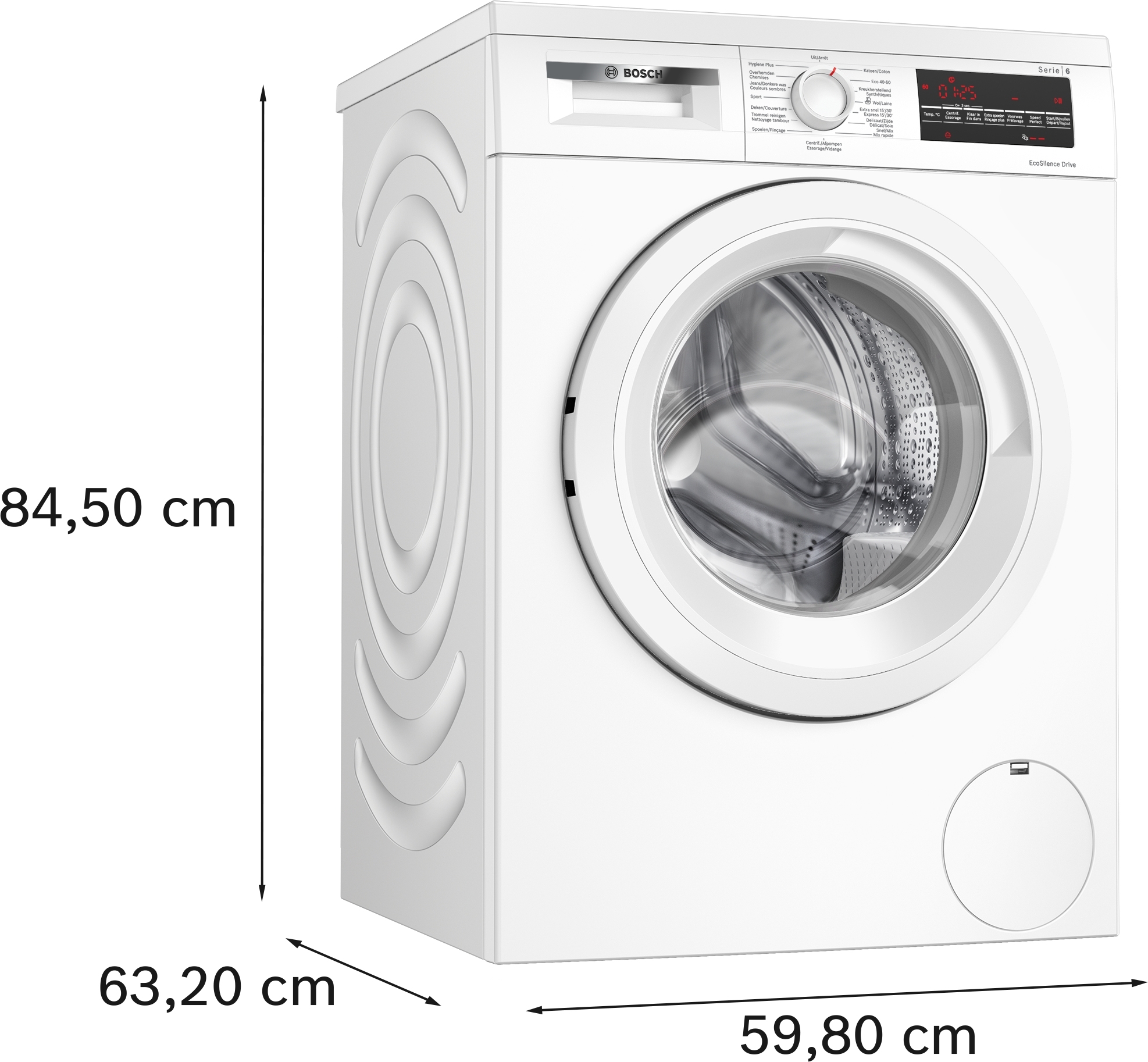 BOSCH Lave-linge frontal Série 6 - 8kg A (WUU28T00FG)