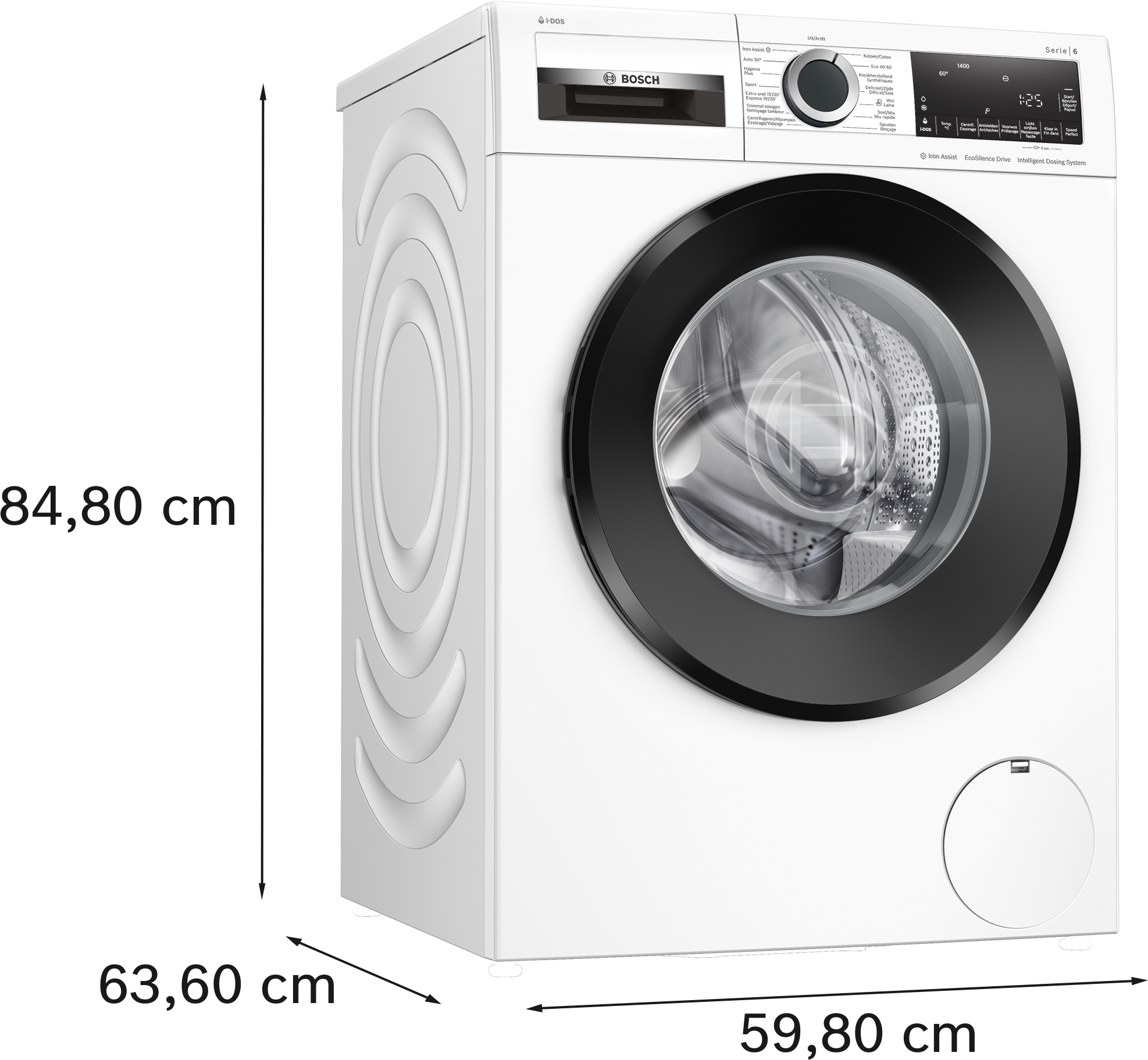 BOSCH Wasmachine voorlader Serie 6 - 9 kg A (WGG244F3FG)
