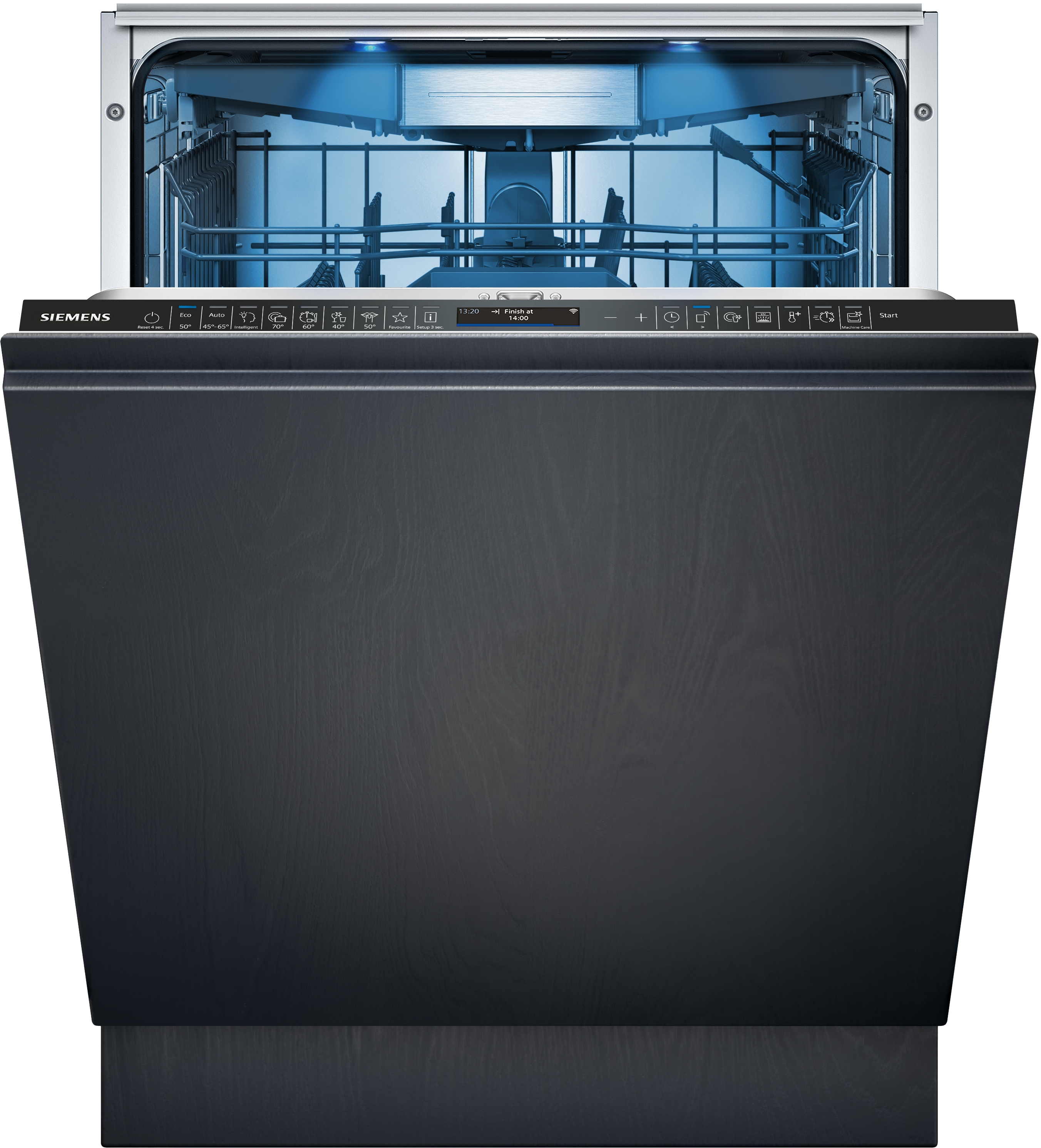 SIEMENS SN87TX00CE iQ700 Geschirrspüler (vollintegrierbar, Besteckschublade, 598 mm breit, 43 dB(A), A, Schwarz)