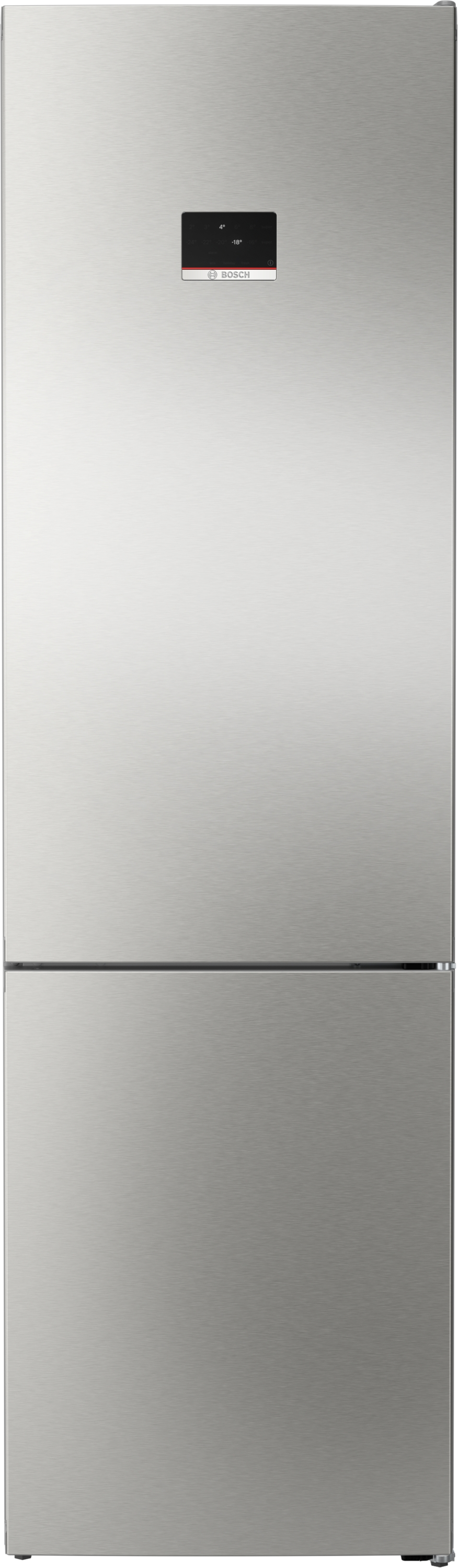 BOSCH KGN394ICF Kühl- Gefrierkombination (C, 363 l, 2030 mm hoch, Standgerät, No Frost (verminderte Eisbildung), Edelstahl (mit Antifingerprint))