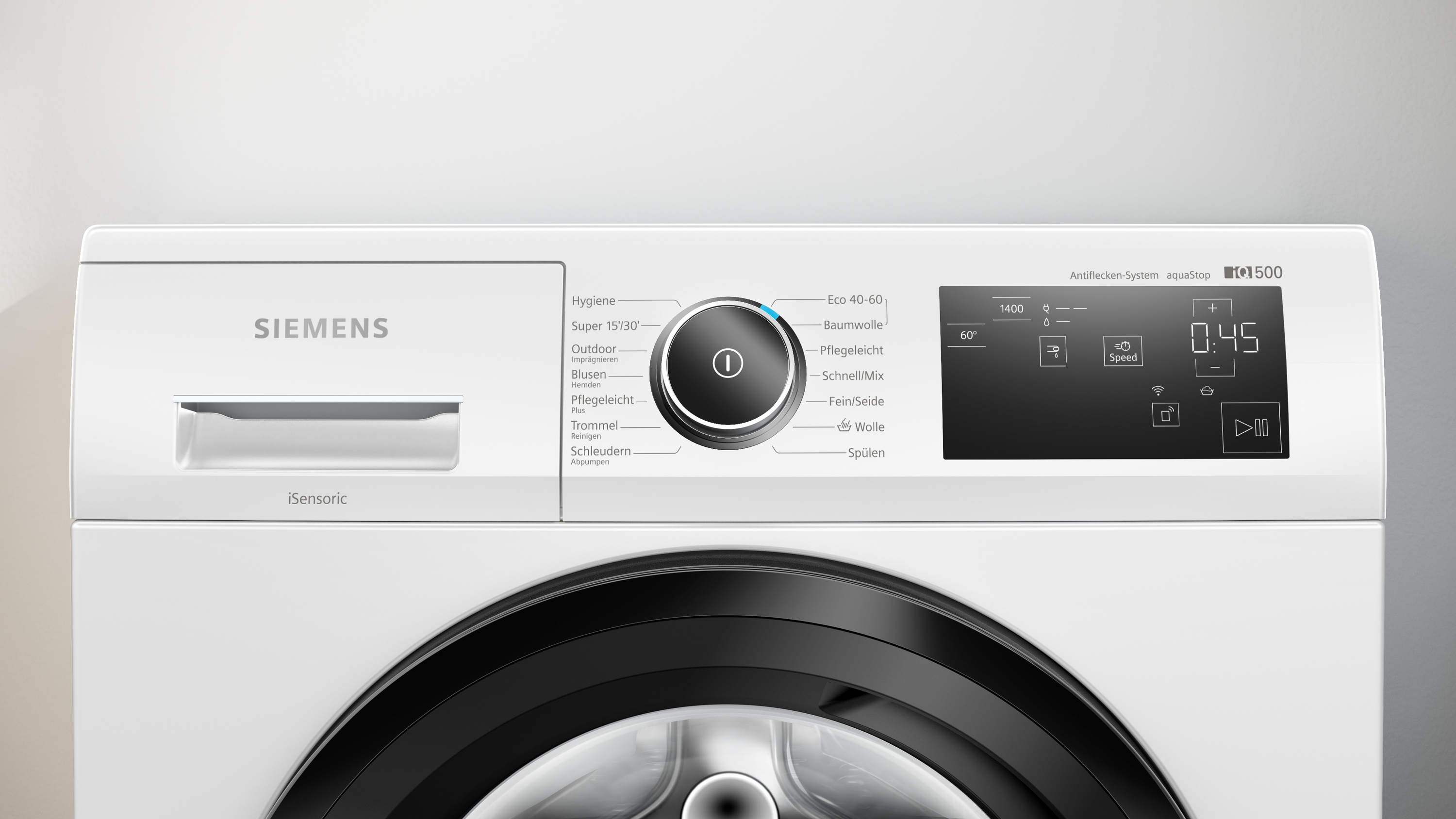 SIEMENS WM14UR5EM2 iQ500 Waschmaschine (9 kg, 1351 U/Min., A, Frontlader)