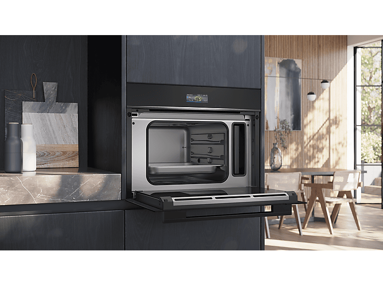 Siemens CD714GXB1 Dampfgarer 60x45cm, mit Backofenassistent, Sprachsteuerung, cookControl Plus, Schwarz; Dampf-Backofen — Foto 5 von 5