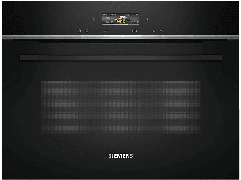 Siemens CE732GXB1 Mikrowelle (1000 Watt, Einbaugerät, 36 l, Schwarz)