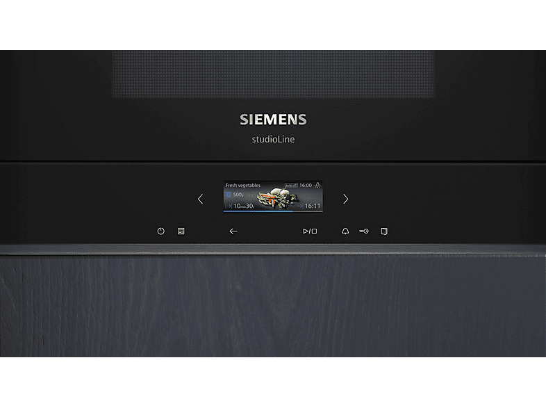 Siemens BF722R1B1 Mikrowelle (900 Watt, Einbaugerät, 21 l, Schwarz) — Foto 4 von 5