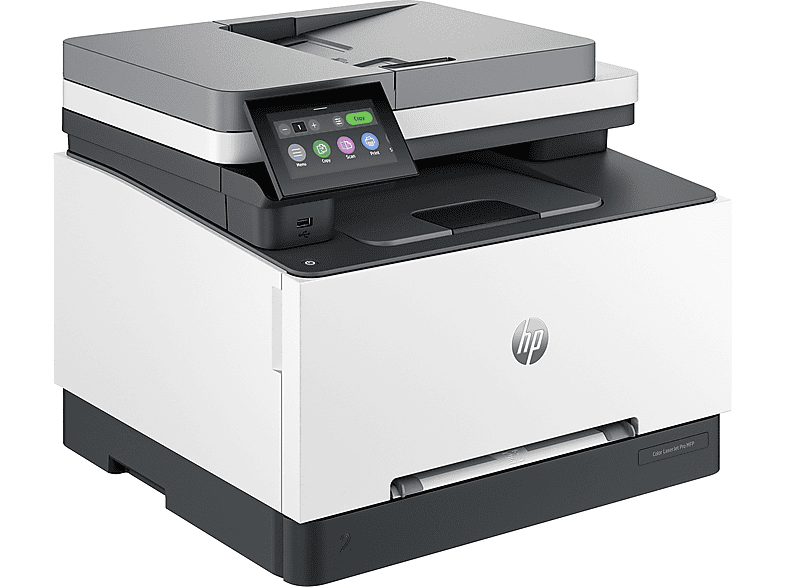 HP Color LaserJet Pro MFP 3302fdwg Laserdrucker, WLAN, Duplexeinheit (für beidseitigen Druck), A4, A5, A6, Grau/Schwarz/Blau — Foto 4 von 5