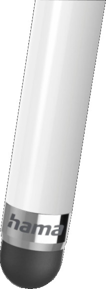 Biały i srebrny rysik z marką "hama".