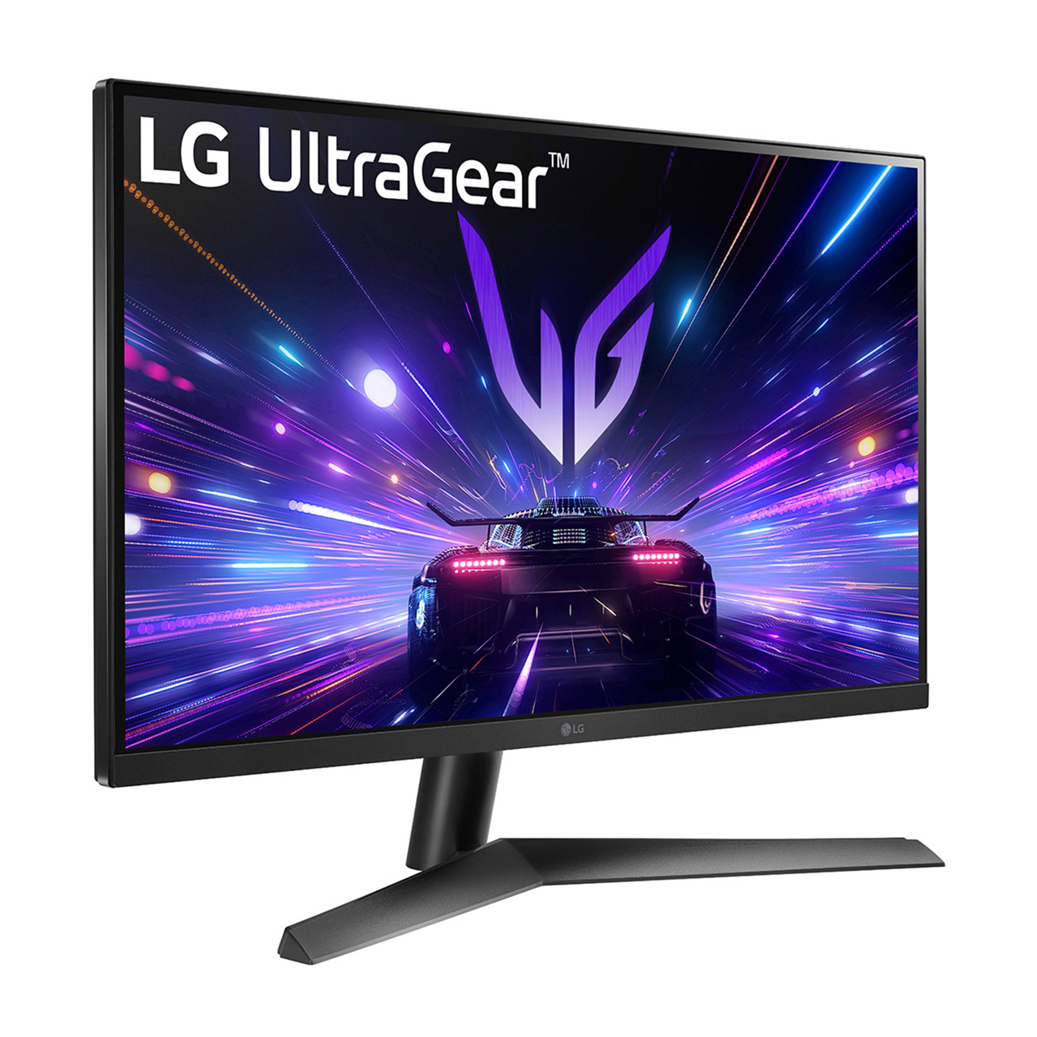 Monitor da gioco LG UltraGear, che mostra un gioco di corse.