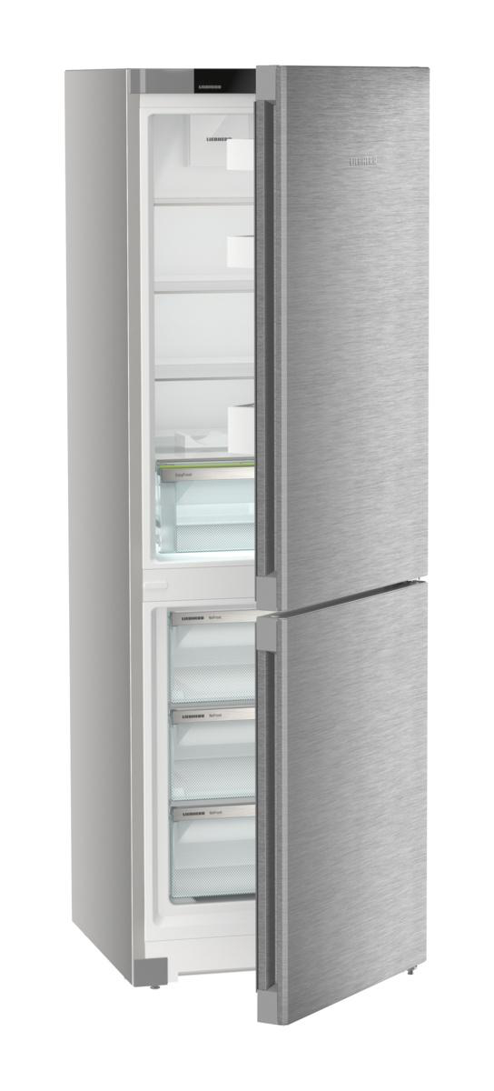 LIEBHERR CNsdc 5203-22 Pure Kühlgefrierkombination (C, 330 l, 1855 mm hoch, Tür: Edelstahltür mit SmartSteel & Gehäuse: Silver)