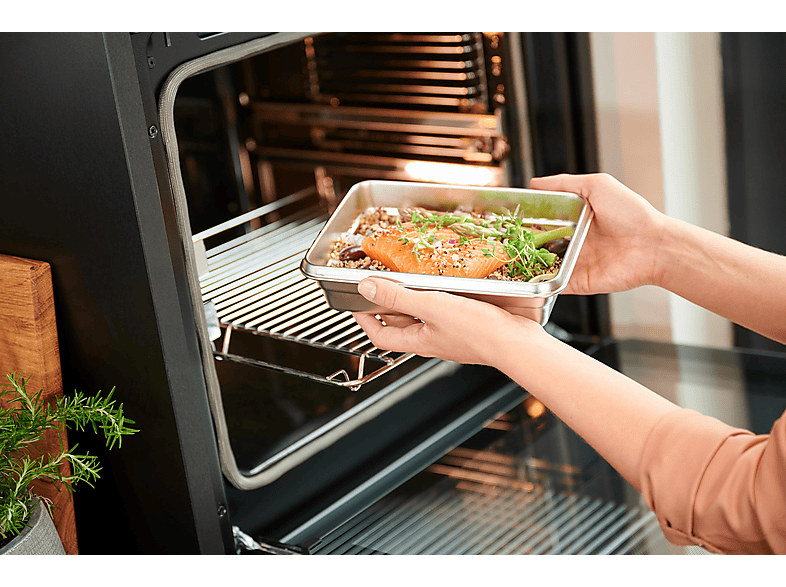 EMSA N11505 Clip & Close 1.2 L Frischhaltedose Edelstahl/Blau