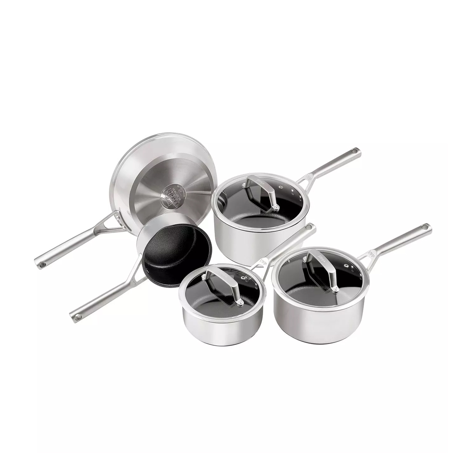 Set Pentole E Padelle Wodillo 6 Pezzi - Acciaio Inox 18/10, Per Induzione, Lavabile In Lavastoviglie - Foto 5