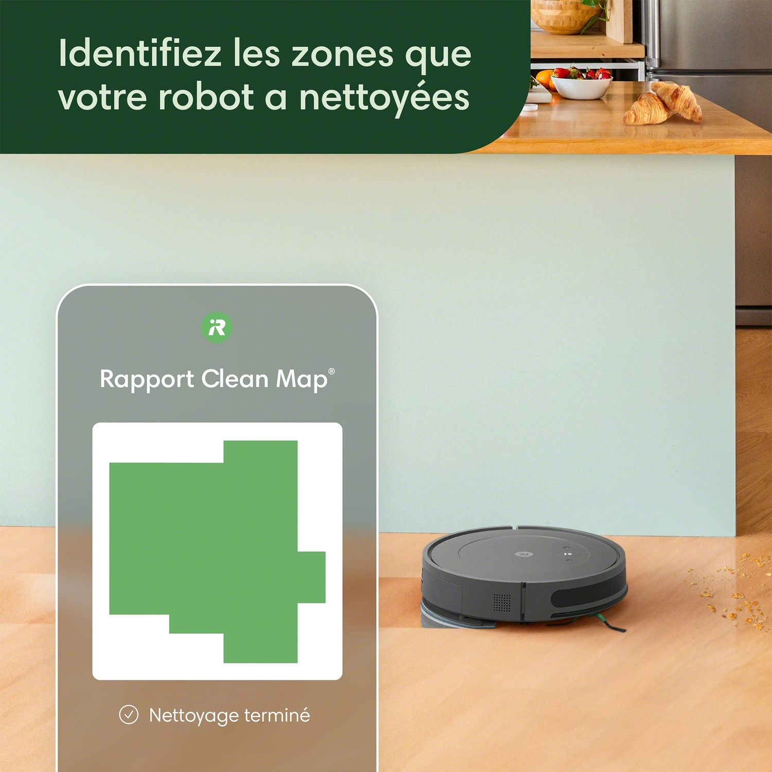 IROBOT Aspirateur robot Combo Essential (Y011040)