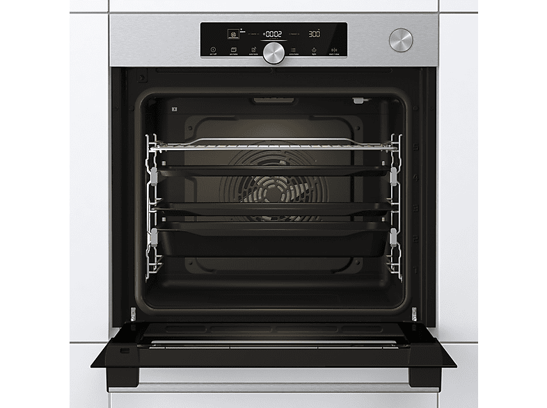 GORENJE BSA6747A04XWI, Einbau Backofen (Einbaugerät, 77 l, 595 mm breit), Dampfgarfunktion