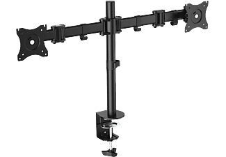 EQUIP 13-27" Dual dönthető/forgatható asztali monitor konzol, fekete (650115)