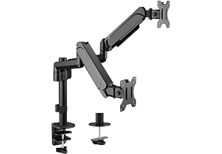 EQUIP 17-32" Dual dönthető/forgatható asztali konzol, fekete (650133)