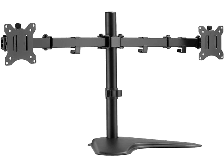 EQUIP 17-32" Dual dönthető/forgatható asztali monitor konzol, fekete (650123)