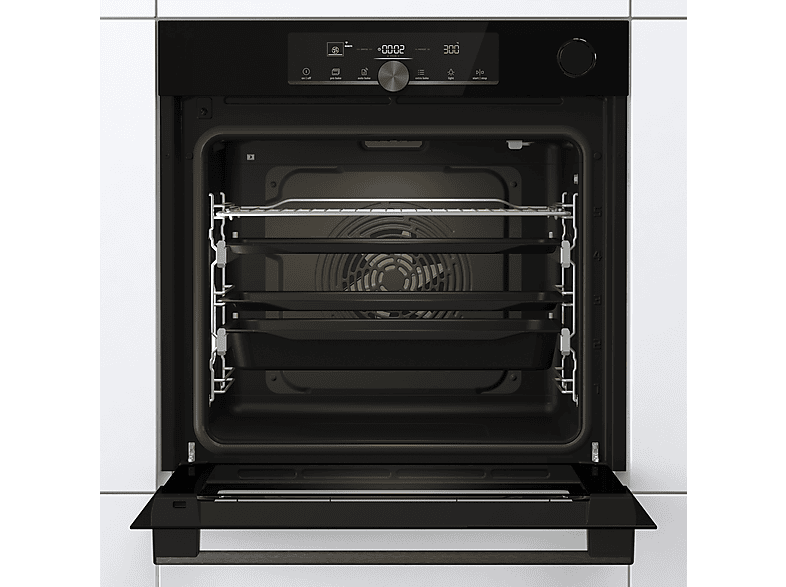 GORENJE BSA6747A04BGWI, Backofen (Einbaugerät, 77 l, 595 mm breit), Dampfgarfunktion
