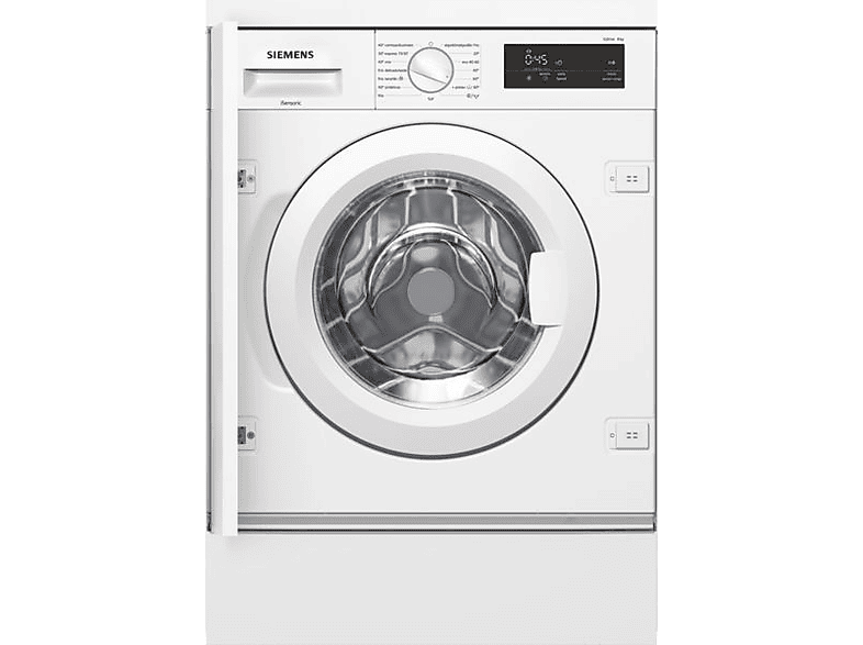 Lavadora integrable - SIEMENS WI12W327ES, Serie IQ500, 8 kg, 1200 rpm, programas, WaterPerfect Plus, VarioSpeed, Blanco