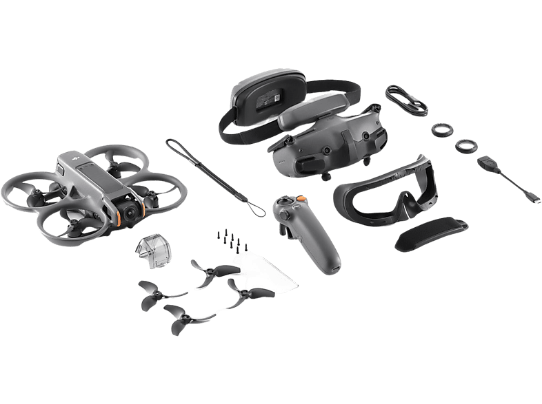 DJI Drone Combo Avata 2 Fly More Met Batterij Grijs (cp.fp.00000150.01)