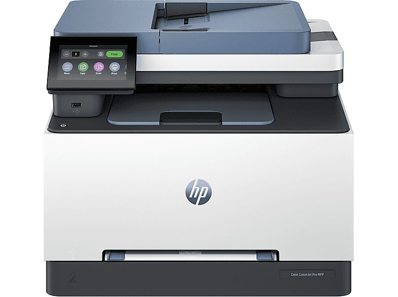HP Color LaserJet Pro MFP 3302fdwg Laserdrucker, WLAN, Duplexeinheit (für beidseitigen Druck), A4, A5, A6, Grau/Schwarz/Blau