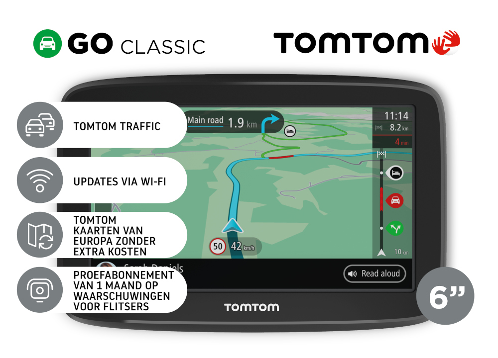 TOMTOM GPS auto Go Classic 6" Europa (1BA6.002.20)