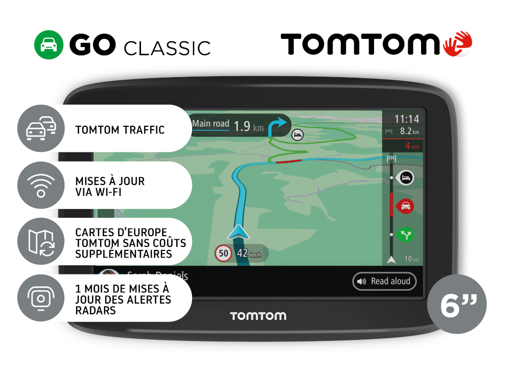 TOMTOM GPS voiture Go Classic 6" Europe (1BA6.002.20)