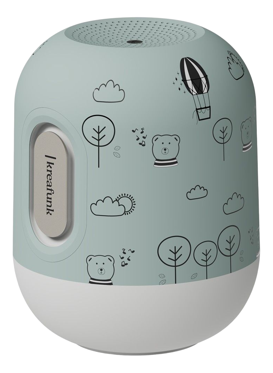 KREAFUNK KIDS Glowie - Bluetooth-Lautsprecher (Dusty Green)