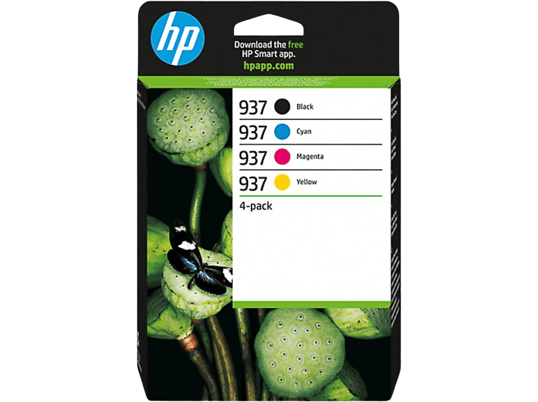 HP Inkpatroon Multipack 937 Zwart - Cyaan Magenta Geel (6c400ne#301)